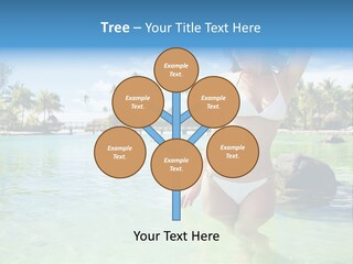 White Sky Bikini PowerPoint Template