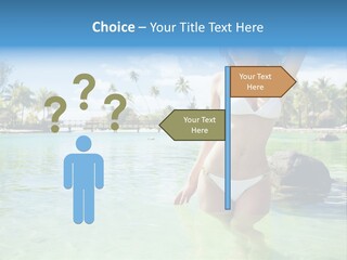 White Sky Bikini PowerPoint Template