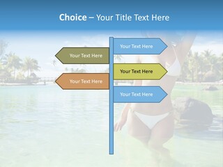White Sky Bikini PowerPoint Template