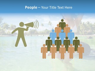 White Sky Bikini PowerPoint Template
