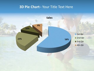 White Sky Bikini PowerPoint Template
