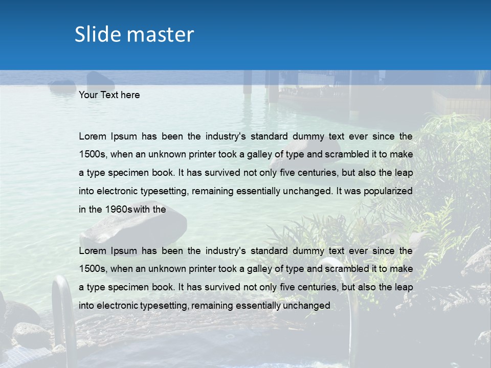 Relaxing Coast Scenic PowerPoint Template