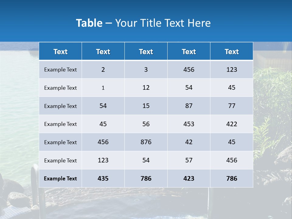 Relaxing Coast Scenic PowerPoint Template