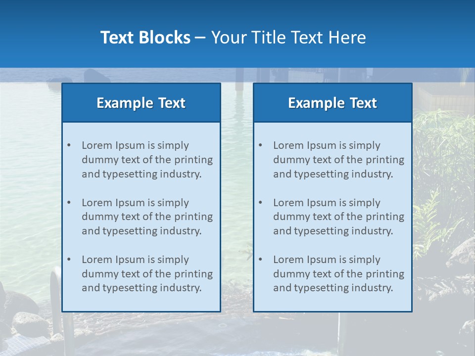 Relaxing Coast Scenic PowerPoint Template