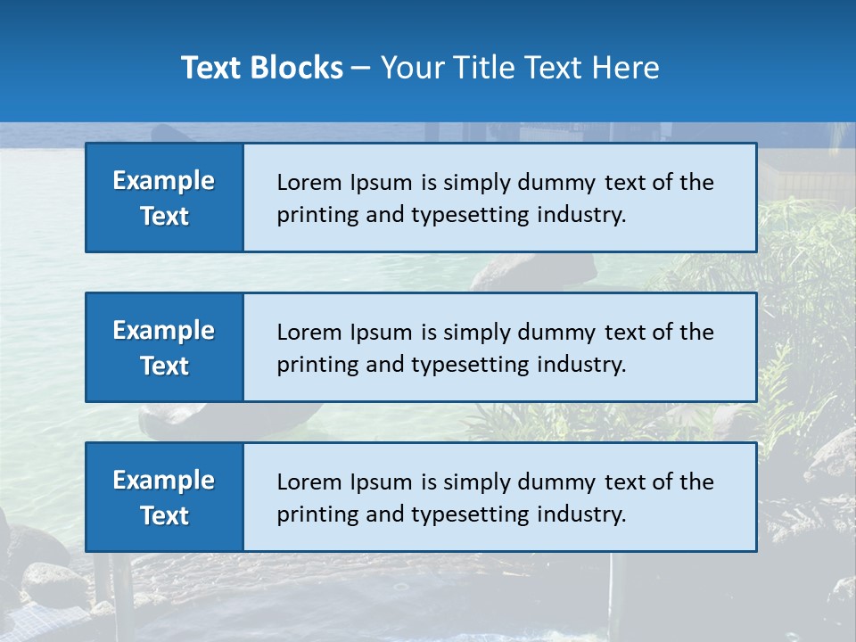 Relaxing Coast Scenic PowerPoint Template