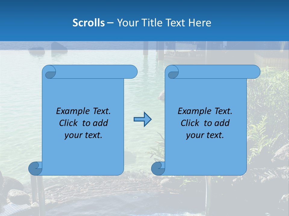 Relaxing Coast Scenic PowerPoint Template