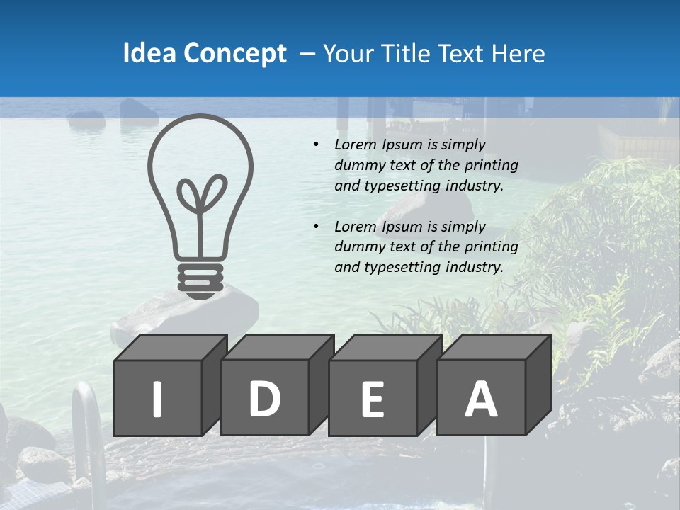 Relaxing Coast Scenic PowerPoint Template