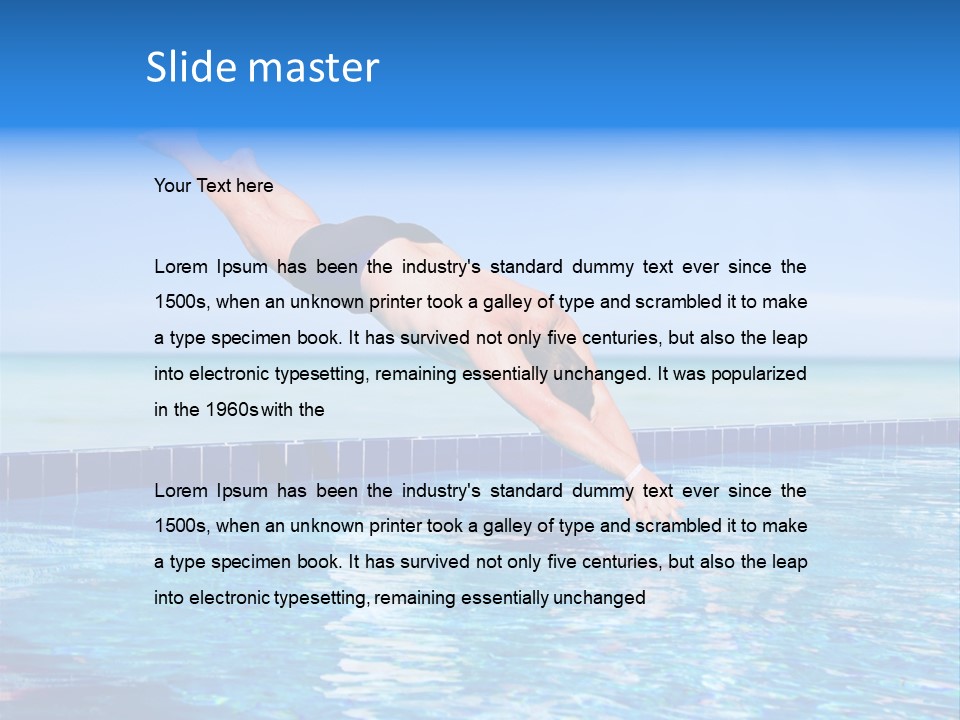 Coast Vacation Male PowerPoint Template