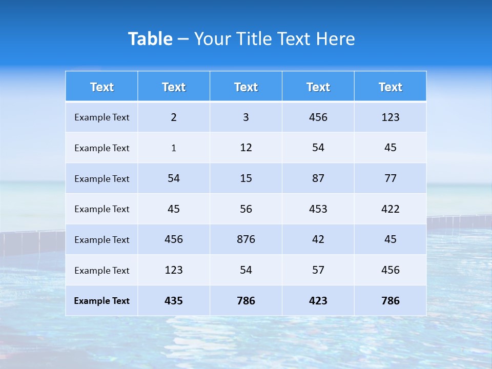 Coast Vacation Male PowerPoint Template