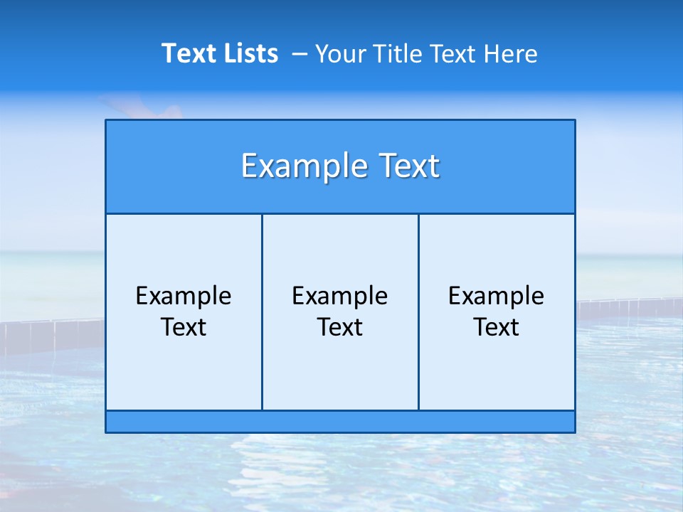 Coast Vacation Male PowerPoint Template