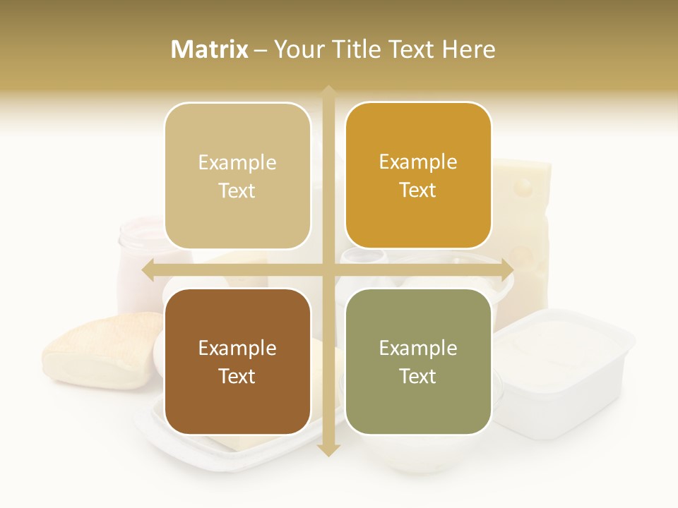 Yogurt Shot Groceries PowerPoint Template