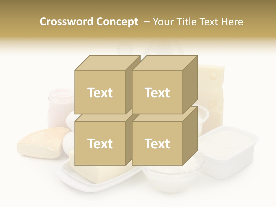 Yogurt Shot Groceries PowerPoint Template