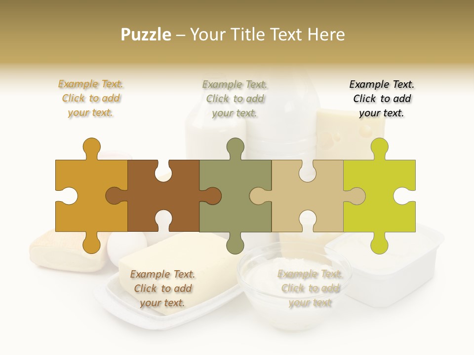 Yogurt Shot Groceries PowerPoint Template