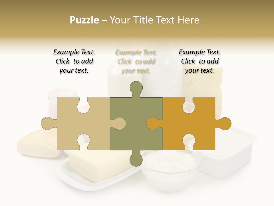 Yogurt Shot Groceries PowerPoint Template