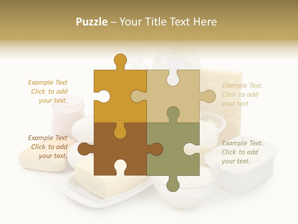 Yogurt Shot Groceries PowerPoint Template