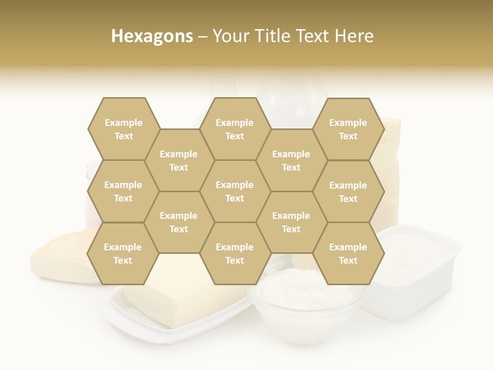 Yogurt Shot Groceries PowerPoint Template