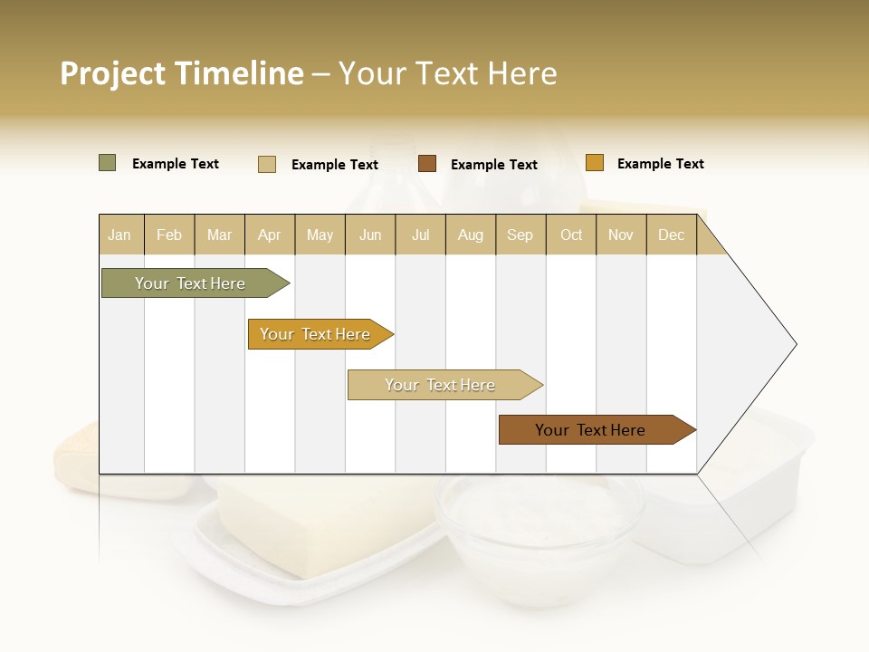 Yogurt Shot Groceries PowerPoint Template