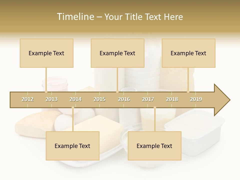 Yogurt Shot Groceries PowerPoint Template