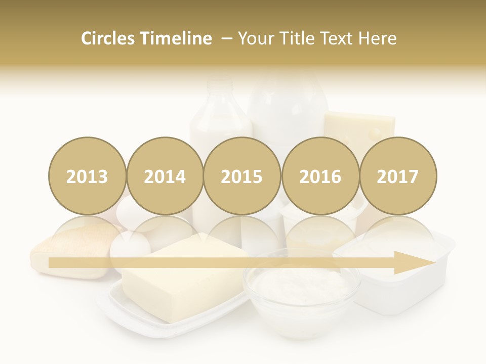 Yogurt Shot Groceries PowerPoint Template