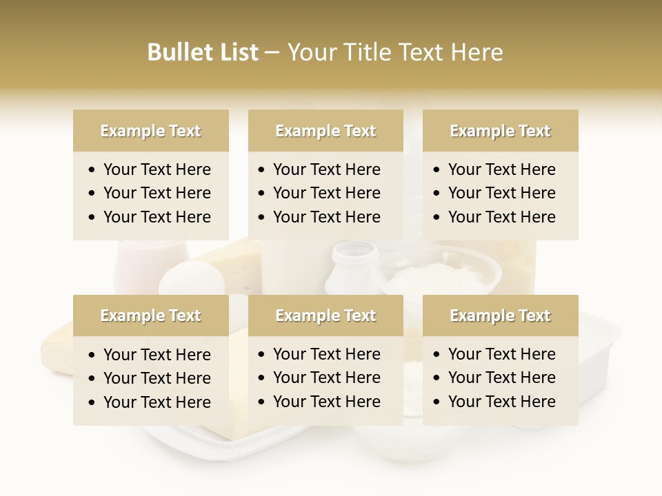 Yogurt Shot Groceries PowerPoint Template