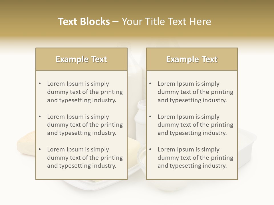 Yogurt Shot Groceries PowerPoint Template