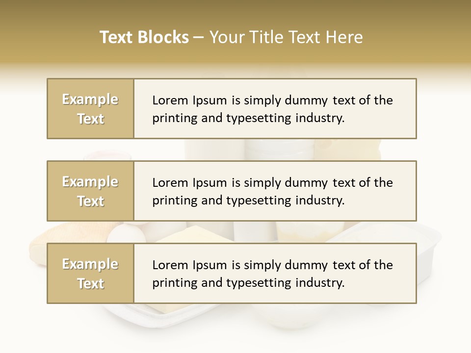 Yogurt Shot Groceries PowerPoint Template