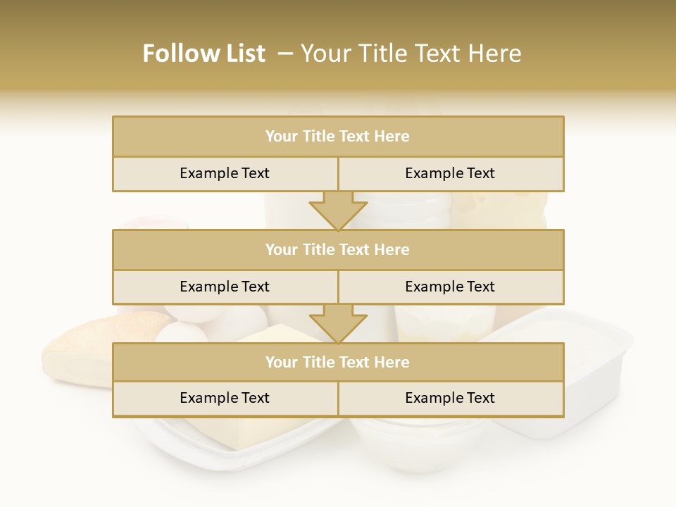 Yogurt Shot Groceries PowerPoint Template