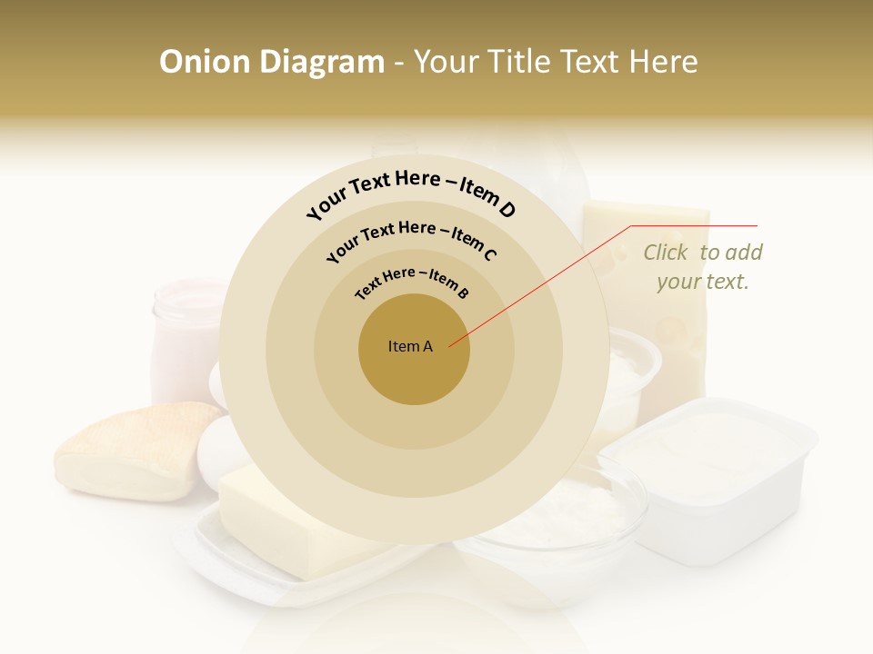 Yogurt Shot Groceries PowerPoint Template