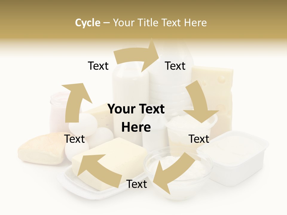 Yogurt Shot Groceries PowerPoint Template