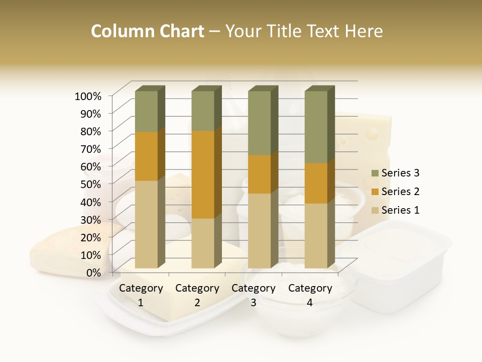 Yogurt Shot Groceries PowerPoint Template
