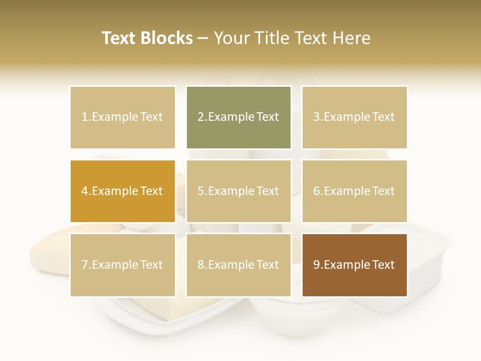 Yogurt Shot Groceries PowerPoint Template