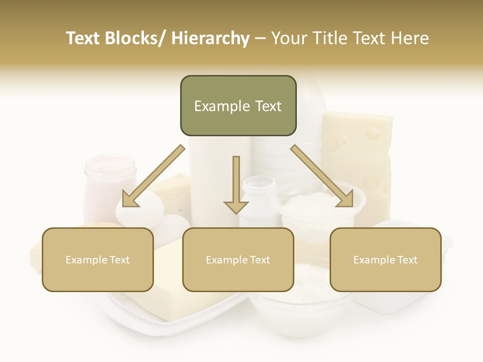 Yogurt Shot Groceries PowerPoint Template