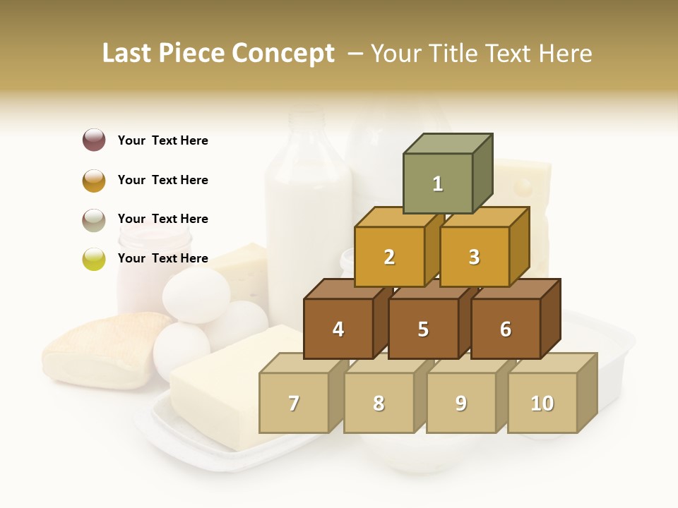 Yogurt Shot Groceries PowerPoint Template