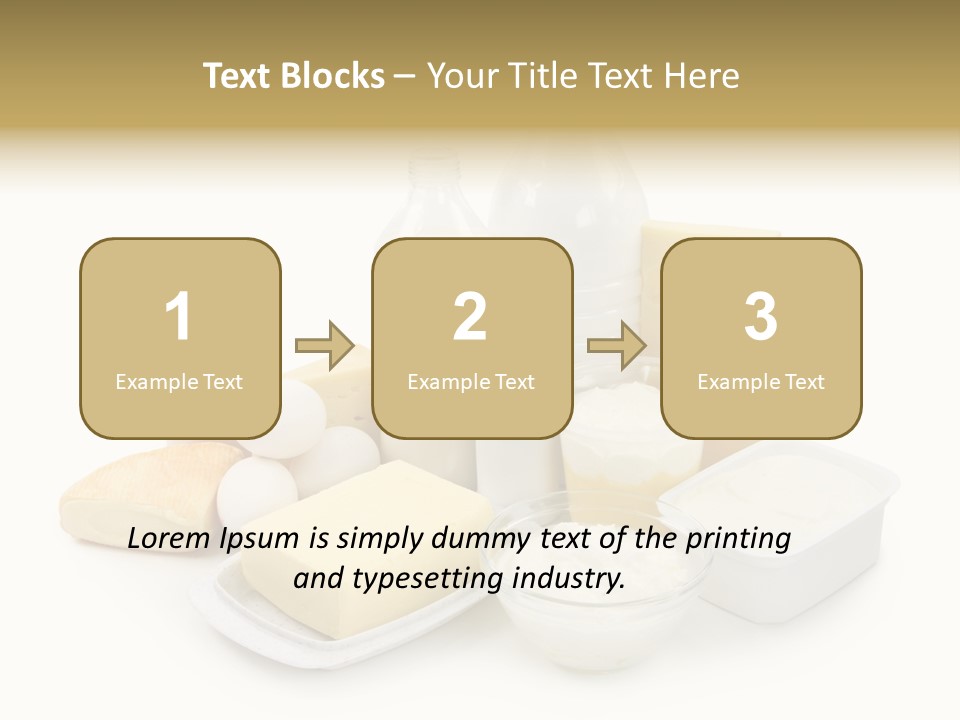 Yogurt Shot Groceries PowerPoint Template