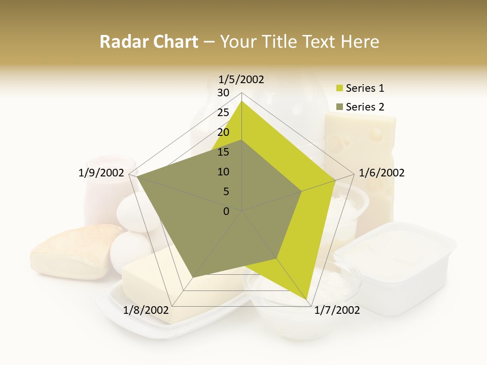 Yogurt Shot Groceries PowerPoint Template