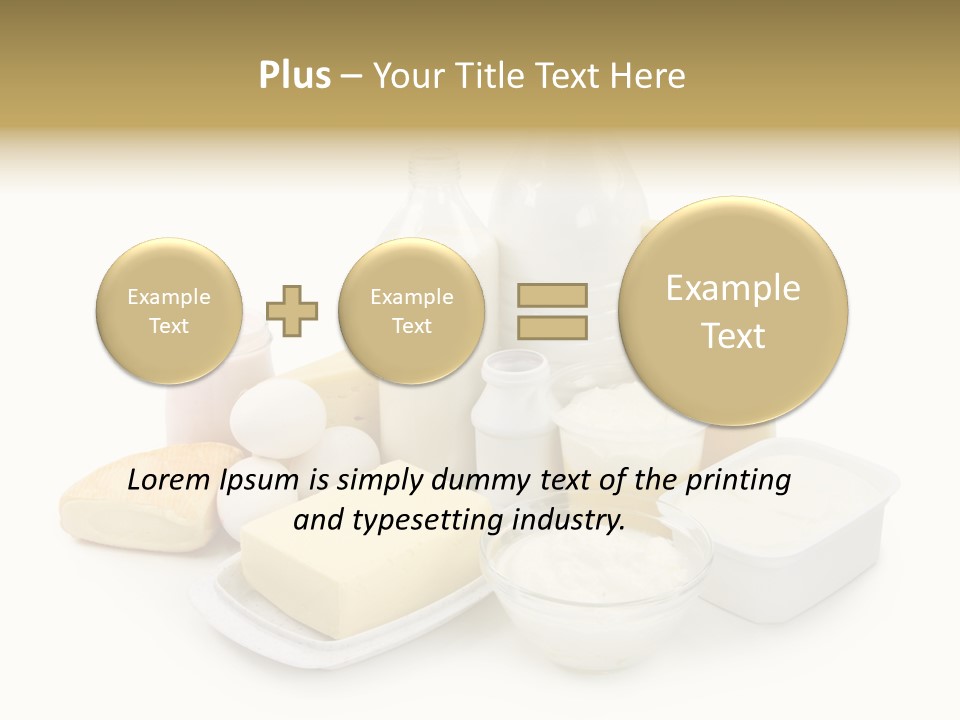 Yogurt Shot Groceries PowerPoint Template