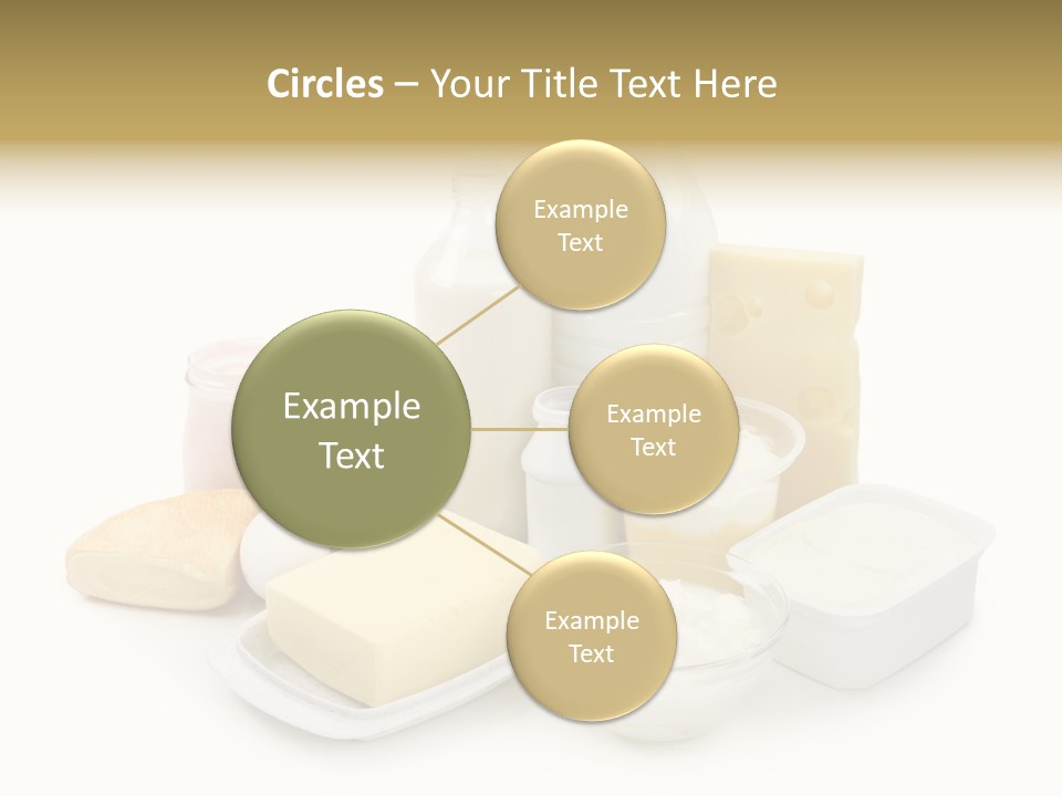 Yogurt Shot Groceries PowerPoint Template