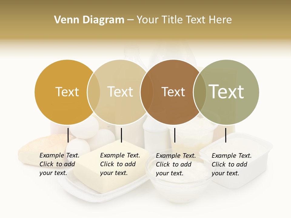 Yogurt Shot Groceries PowerPoint Template