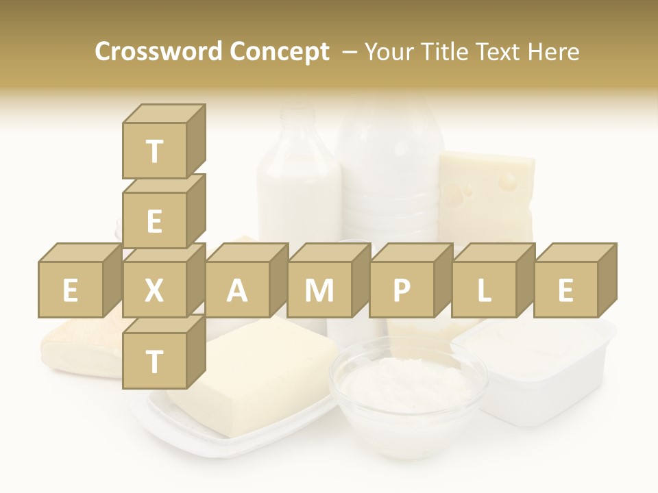 Yogurt Shot Groceries PowerPoint Template