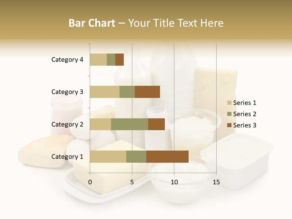 Yogurt Shot Groceries PowerPoint Template