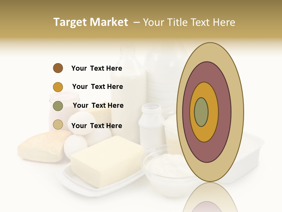 Yogurt Shot Groceries PowerPoint Template