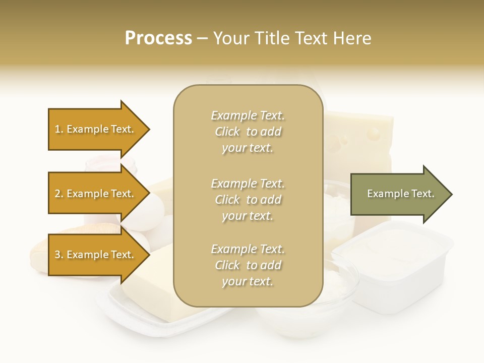 Yogurt Shot Groceries PowerPoint Template