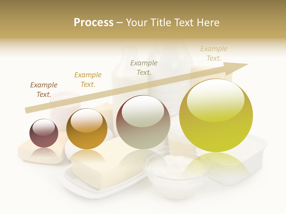 Yogurt Shot Groceries PowerPoint Template