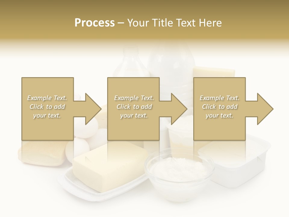 Yogurt Shot Groceries PowerPoint Template