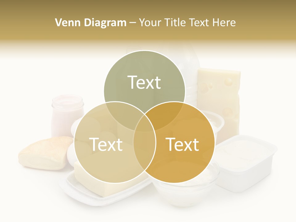 Yogurt Shot Groceries PowerPoint Template