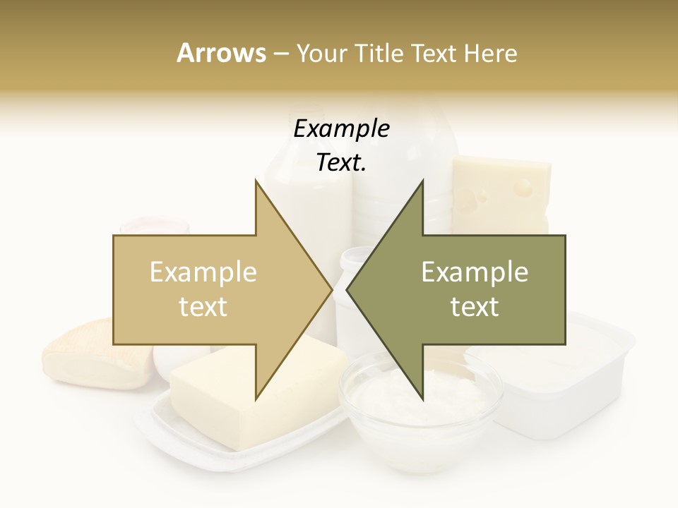 Yogurt Shot Groceries PowerPoint Template
