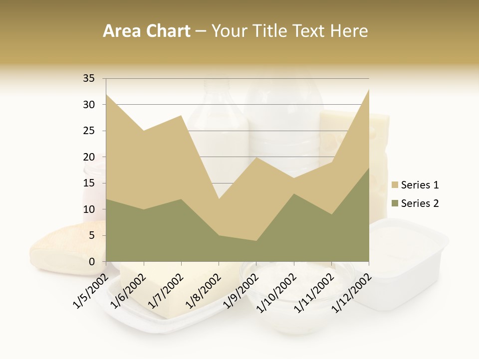 Yogurt Shot Groceries PowerPoint Template