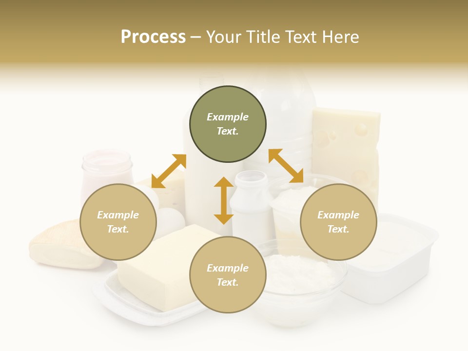 Yogurt Shot Groceries PowerPoint Template