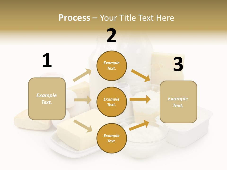 Yogurt Shot Groceries PowerPoint Template