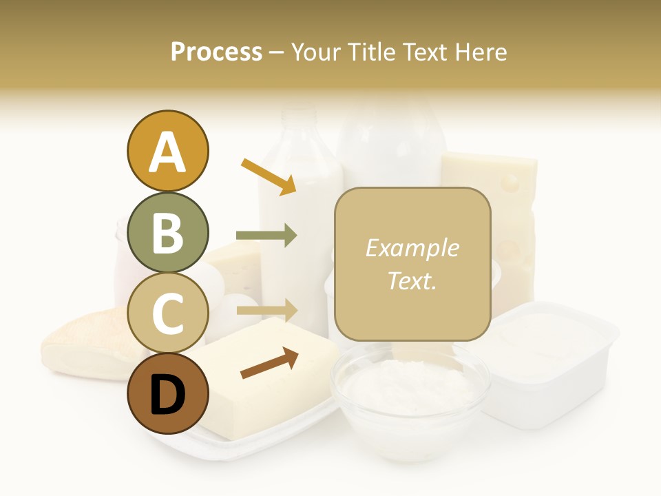 Yogurt Shot Groceries PowerPoint Template